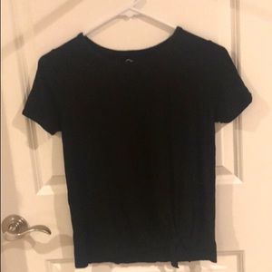 Art Class black front twist tie girls top
